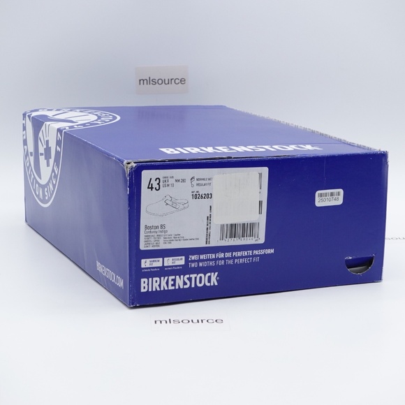 NEW Men's Birkenstock Boston BS Embossed Clog Sandals 1026203 Blue - Picture 6 of 6